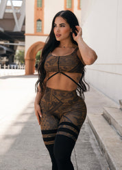 Print sports bra
