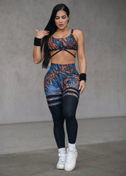 Jungle scrunch legging
