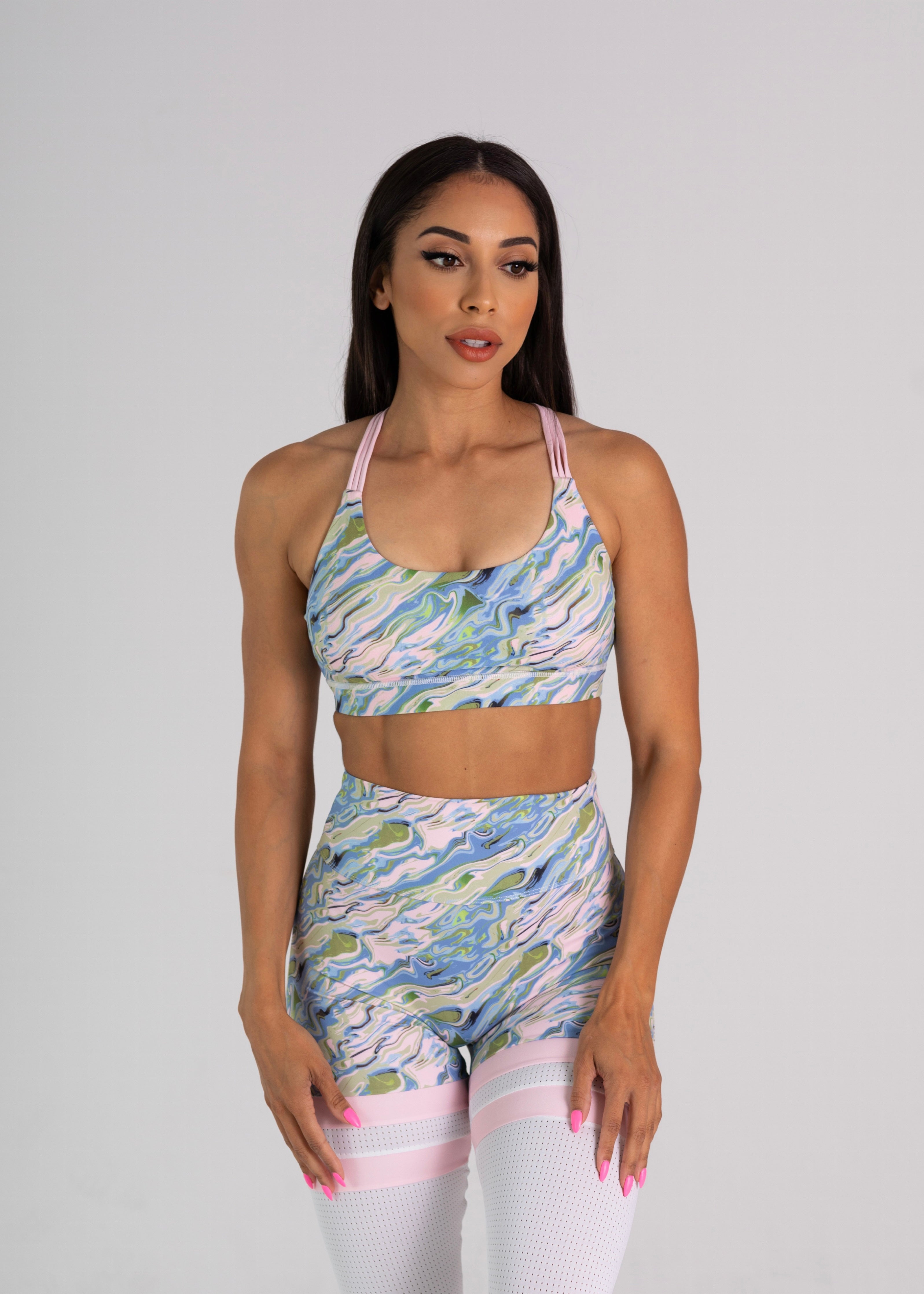 Cali Marble sports bra