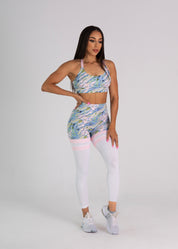 Cali Marble scrunch legging