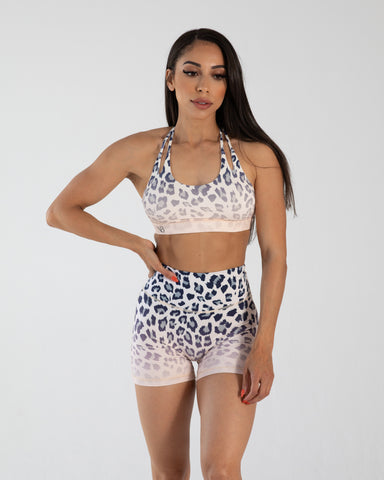 noireblanc, Leopard gradient Collection, Scrunch booty. Scrunch shorts,  leopard gradient design, High-waisted