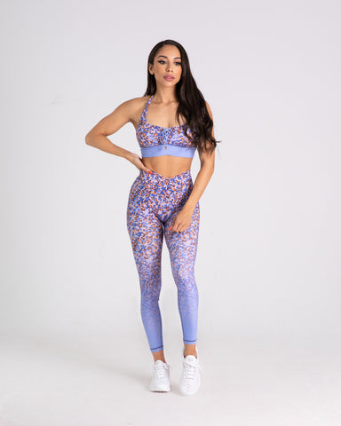 noireblanc, Lilac Collection, Scrunch booty, Thigh high leggings, Yoga pants, Seamless front, Leopard print, Not see through