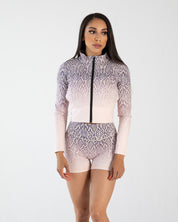 noireblanc, Sahara Collection, Cropped jacket, Zip-up, Snake skin design