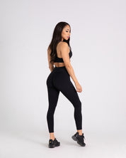 noireblanc, Amazonia Collection, Scrunch booty leggings, Black, high-waisted, Not see through, Criss-cross back