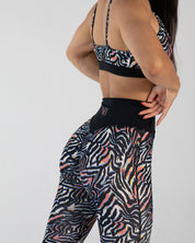noireblanc, Electric Zebra Collection, Scrunch booty, High Waisted, Zebra Prints, Thigh high, Yoga pants