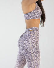 noireblanc, Sahara Collection, scrunch booty leggings, Not see through, Snake skin  print, high waisted, criss cross, tummy tucking
