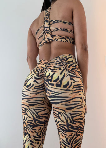 Feline scrunch legging