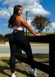 V back leggings