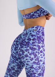 Blue Lagoon scrunch legging