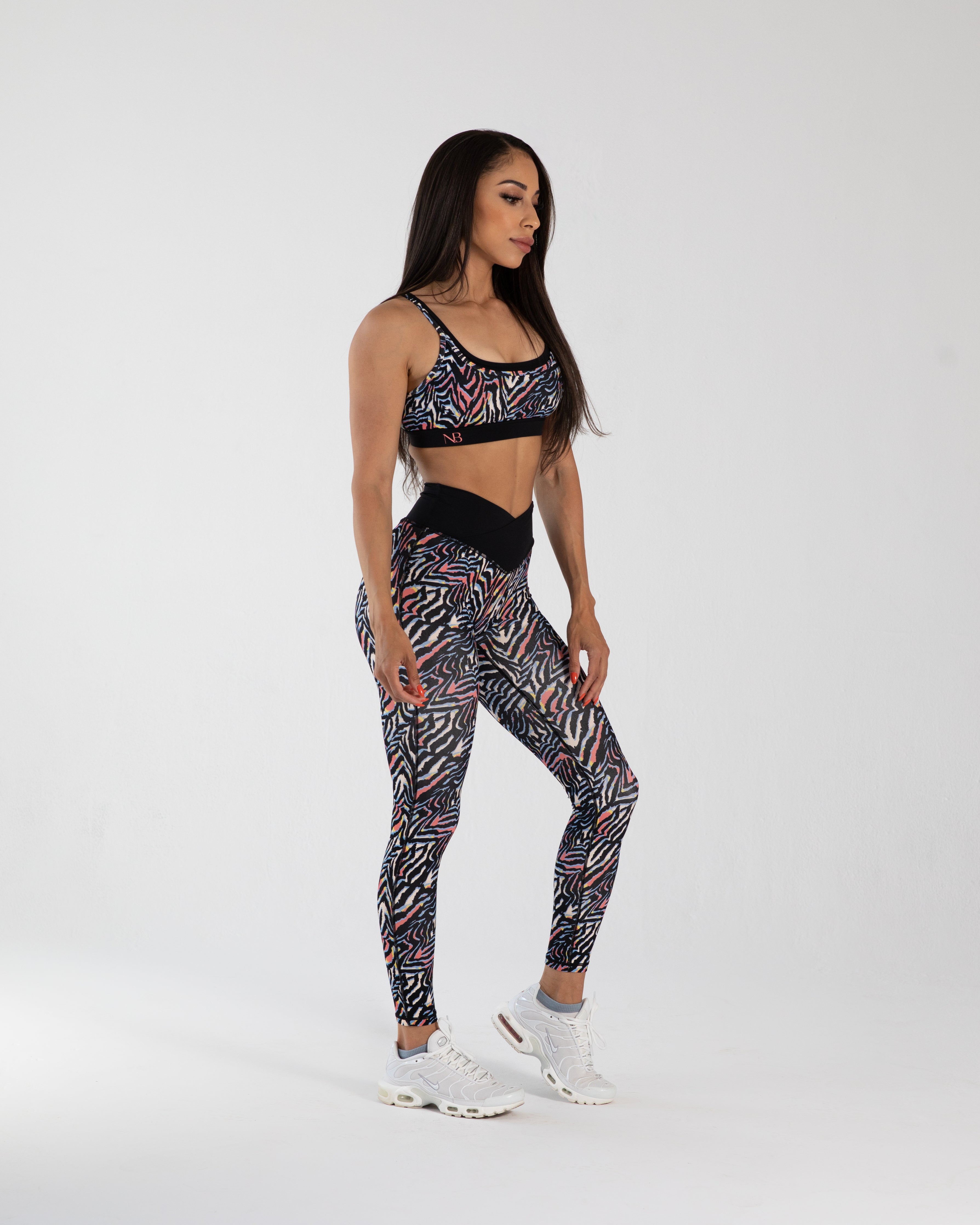 noireblanc, Electric Zebra Collection, Scrunch booty, High Waisted, Zebra Prints, Thigh high, Yoga pants