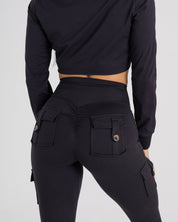 Black Pocket Legging