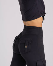Black Pocket Legging
