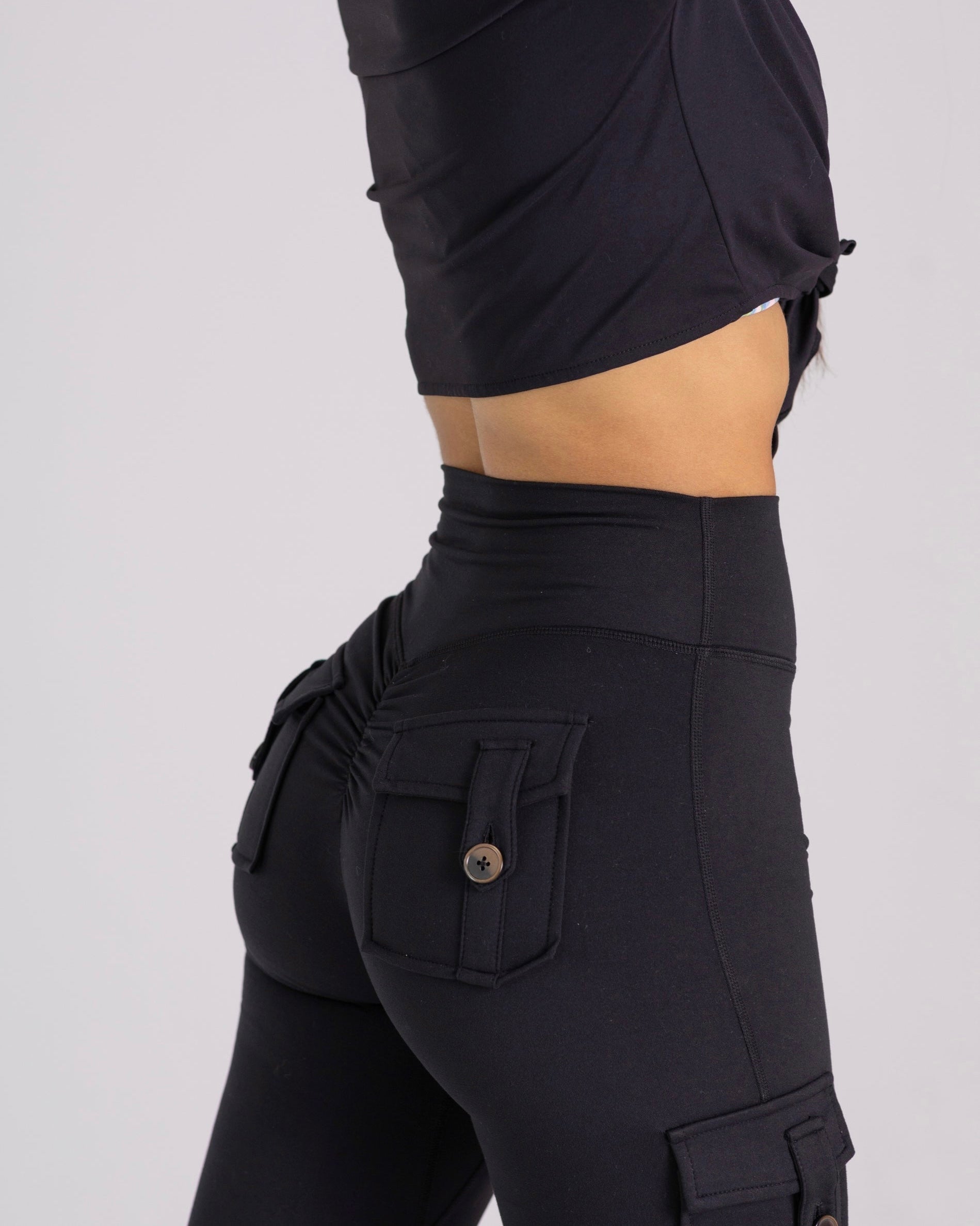 Black Pocket Legging