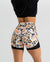 noireblanc, Peaches & Creme Collection, High-waist shorts, No elastic, Leopard print with black mesh 