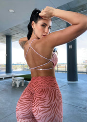 Safari Sunset scrunch legging