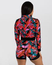 Noireblanc, Enchanted Collection, Cropped top Jacked, Zip Up, Black cuffs 